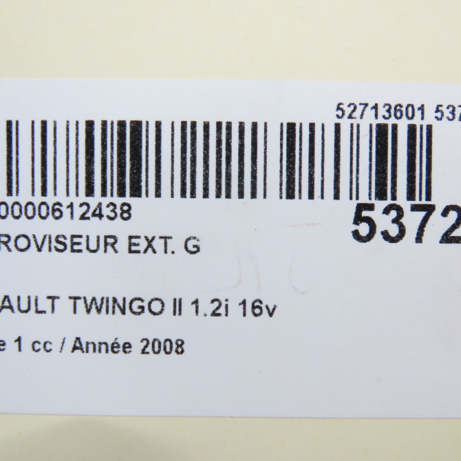 Retroviseur exterieur gauche occasion RENAULT TWINGO II Phase 1 06-2007->11-2011 1.2i 16v 75ch 7701067332 5