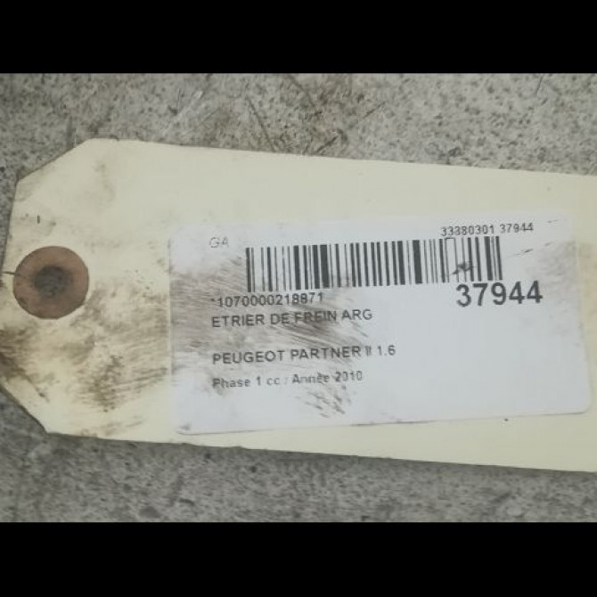 Etrier de frein arrière gauche occasion PEUGEOT PARTNER II Phase 1 05-2008->03-2012 1.6 HDI 90ch 4402F5 3