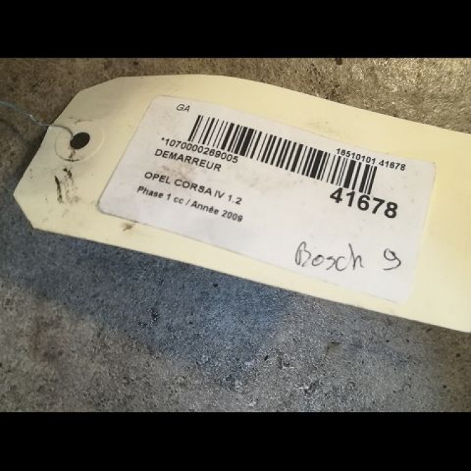 Démarreur occasion OPEL CORSA IV Phase 1 09-2006->12-2010 1.2 TWINPORT 80ch 93184535 3