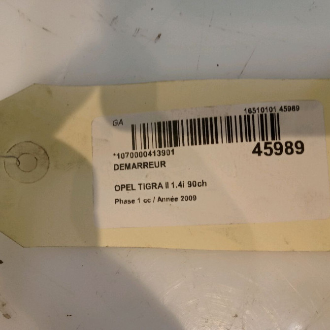 Démarreur occasion OPEL TIGRA II Phase 1 09-2004->... 1.4i 90ch 93184535 4
