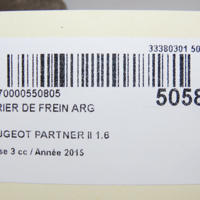 Etrier de frein arrière gauche occasion PEUGEOT PARTNER II Phase 3 04-2015->... 1.6 HDI 90ch 4402F5 7