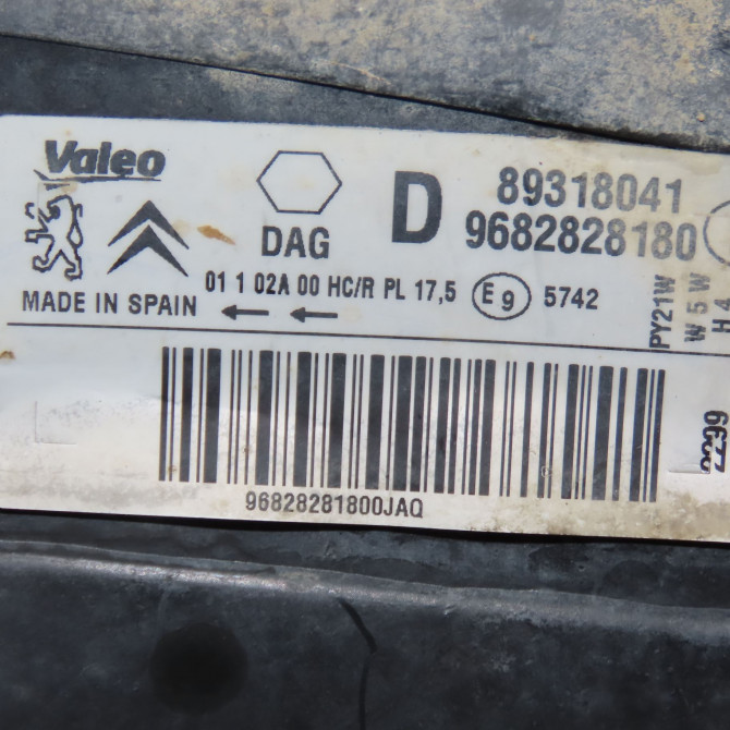 Phare droit occasion CITROEN BERLINGO II Phase 1 05-2008->01-2012 1.6 HDI 16v 75ch 6206K6 4