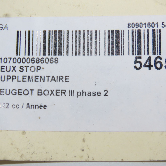 Feux stop supplementaire occasion PEUGEOT BOXER III phase 2 06-2014->... 6351Z4 5