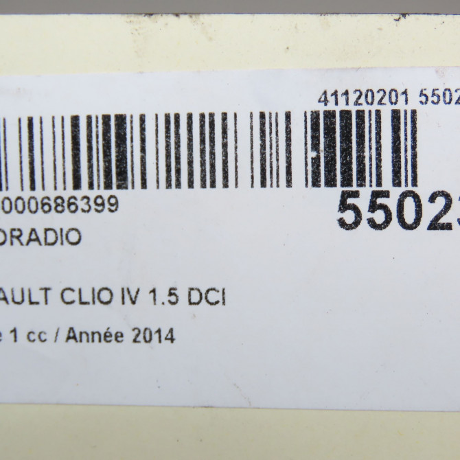 Autoradio occasion RENAULT CLIO IV Phase 1 07-2012->... 1.5 DCI 90ch 281151969R 7
