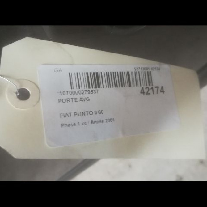 Porte avant gauche occasion FIAT PUNTO II Phase 1 10-1999->05-2003 60 71765849 2