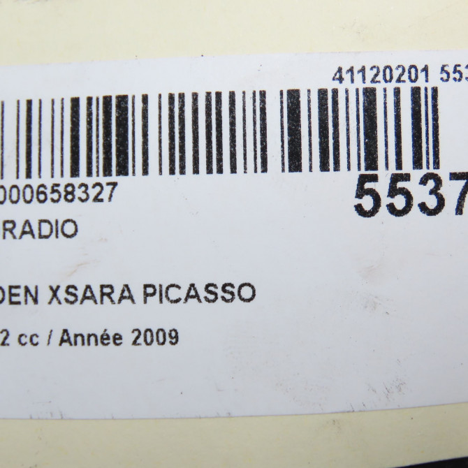 Autoradio occasion CITROEN XSARA PICASSO Phase 2 02-2004->12-2010 1.6 HDI 92 ch 6564ZL 6