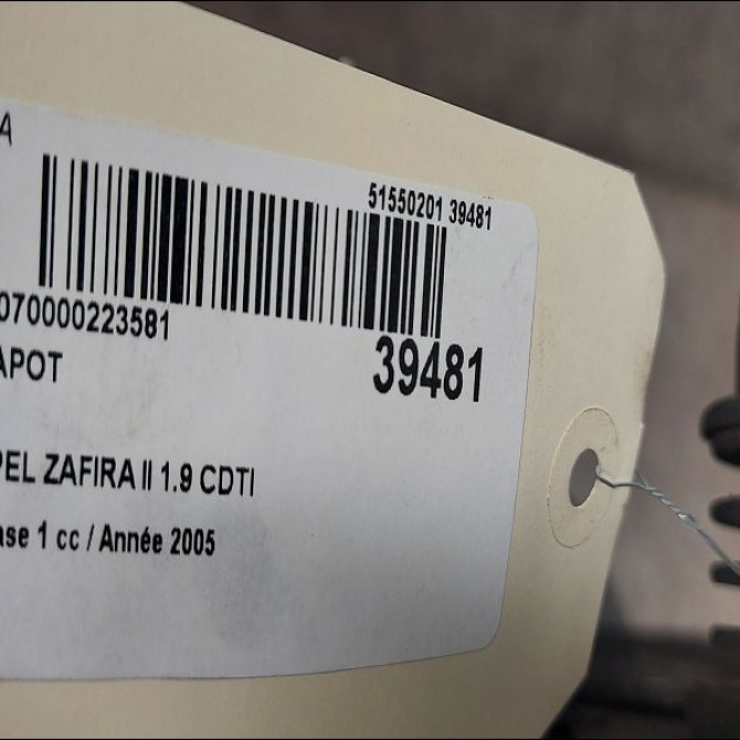 Capot occasion OPEL ZAFIRA II Phase 1 07-2005->12-2007 1.9 CDTI 120ch 93184414 2