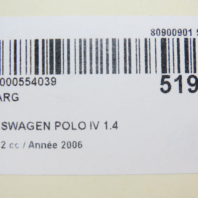 Feu arrière gauche occasion VOLKSWAGEN POLO IV Phase 2 05-2005->09-2009 1.4 TDI 70ch 6Q6945095AB 5