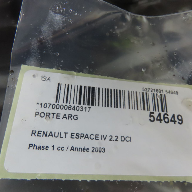 Porte arrière gauche occasion RENAULT ESPACE IV Phase 1 09-2002->03-2006 2.2 DCI 150ch 7751476284 4