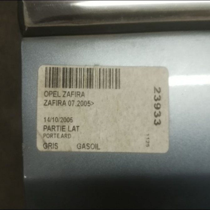 Porte arrière droite occasion OPEL ZAFIRA II Phase 1 07-2005->12-2007 1.9 CDTI 100ch 13203016 4