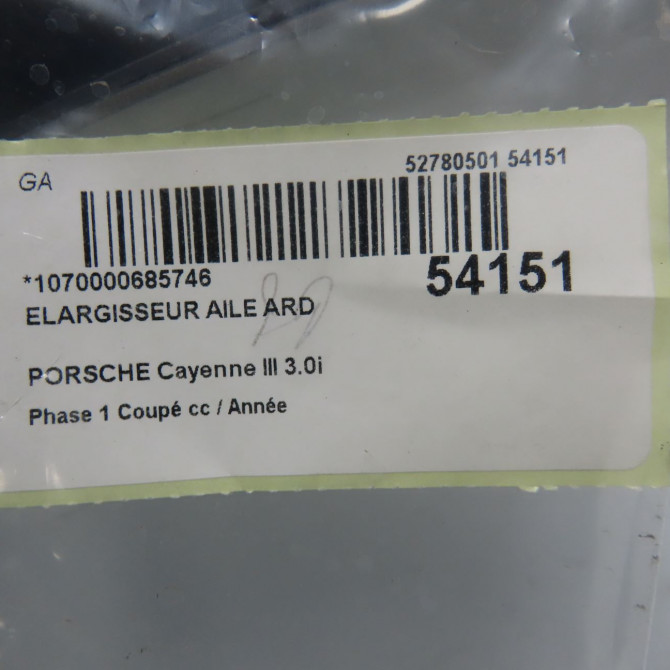 Elargisseur aile ard occasion  9Y3854732OK1 6