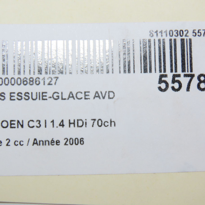Bras essuie-glace avant droit occasion CITROEN C3 I Phase 2 10-2005->12-2010 1.4 HDi 70ch 6429T9 4