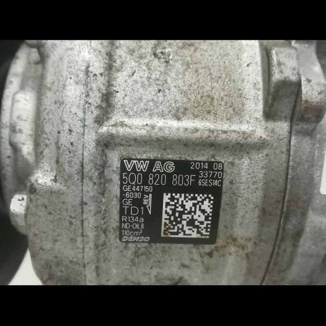Compresseur air conditionne occasion VOLKSWAGEN GOLF VII GOLF VII Phase 1 2012-10-01->2017-06-30 5Q0816803D 4