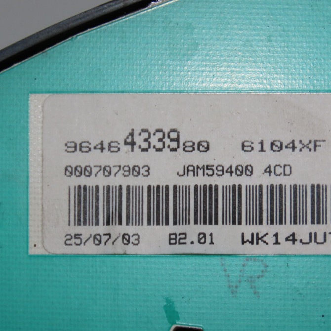 Compteur occasion CITROEN BERLINGO I Phase 2 11-2002->10-2010 2.0 HDi 90ch 6105V1 4