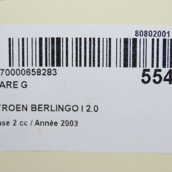 Phare gauche occasion CITROEN BERLINGO I Phase 2 11-2002->10-2010 2.0 HDi 90ch 6204AX 5