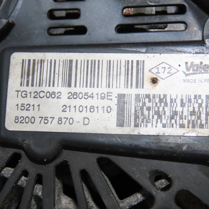 Alternateur occasion RENAULT MEGANE III Phase 1 11-2008->01-2012 1.9 DCI 130ch 8200849752 7