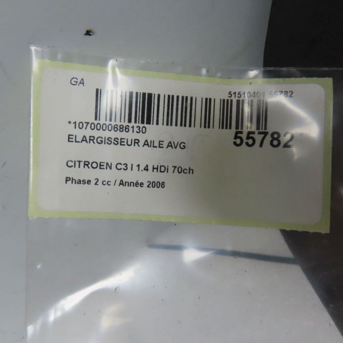 Elargisseur aile avg occasion CITROEN C3 I Phase 2 10-2005->12-2010 1.4 HDi 70ch 3