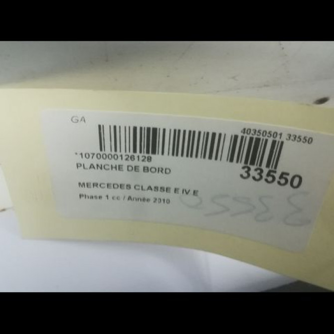 Planche de bord occasion MERCEDES CLASSE E IV Phase 1 03-2009->11-2012 E 350 CDI 231ch 20768024878R01 4