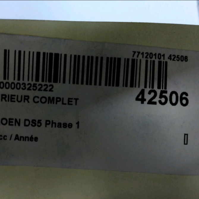 Interieur complet occasion CITROEN DS5 Phase 1 06-2011->... 6