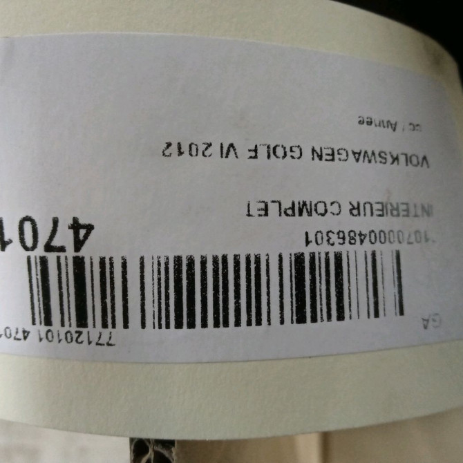 Interieur complet occasion VOLKSWAGEN GOLF VI 3