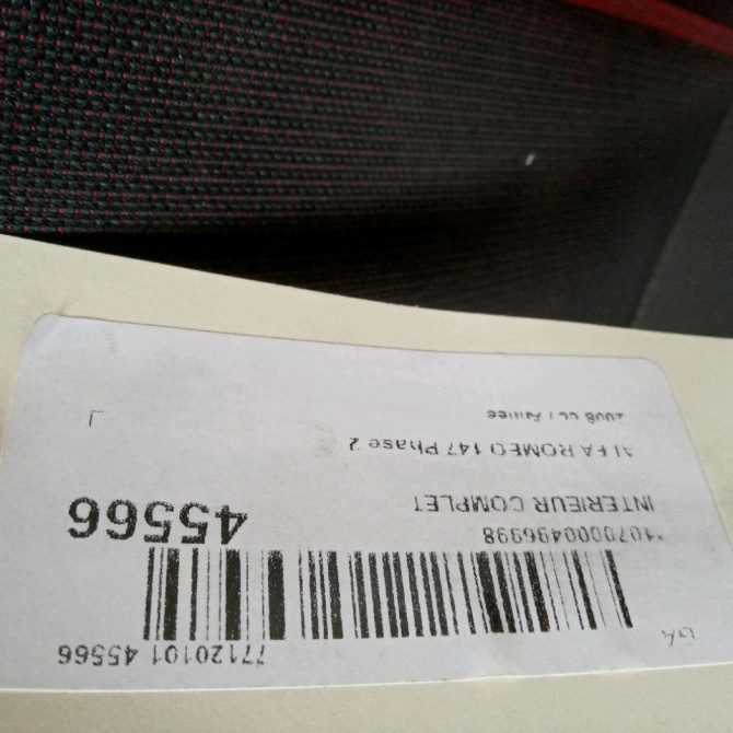 Interieur complet occasion ALFA ROMEO 147 Phase 2 09-2004->10-2010 4