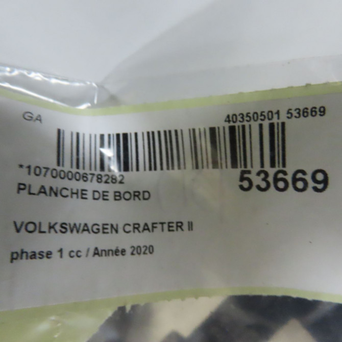 Planche de bord occasion VOLKSWAGEN 146 Phase 1 04-1995->04-1999 2.0 TDI 177ch 7C1857003CHUOO 5