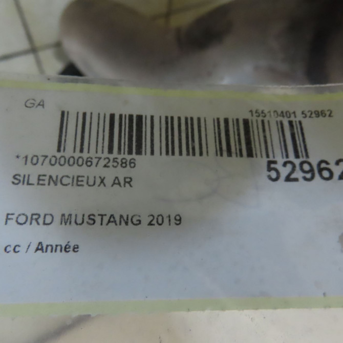 Silencieux arrière occasion FORD MUSTANG VII phase 1 06-2015->... 2443456 6