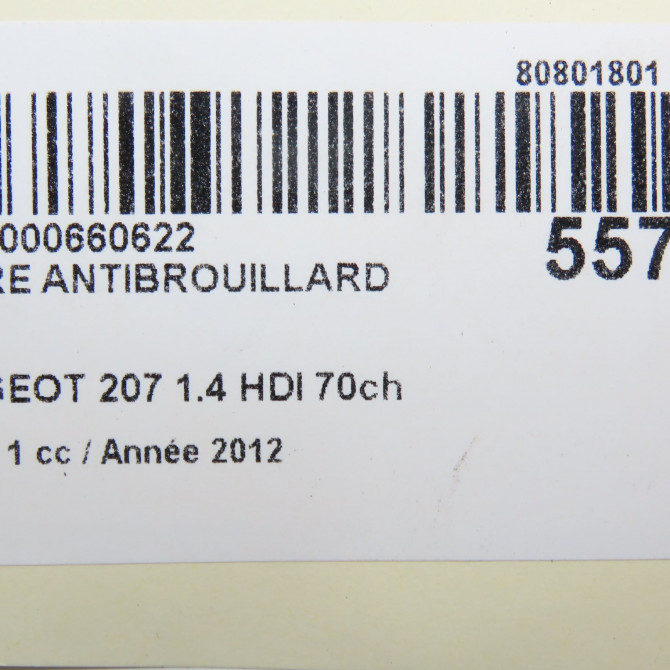 Phare antibrouillard avant gauche occasion PEUGEOT 207 Phase 1 04-2006->06-2013 1.4 HDI 70ch 9685425280 5