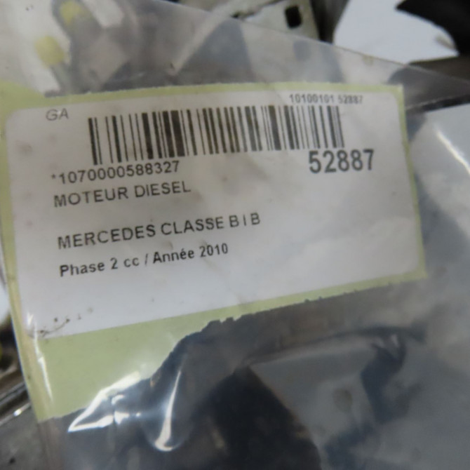 Moteur diesel occasion MERCEDES CLASSE B I Phase 2 04-2008->09-2011 B 180 CDi 110ch 8