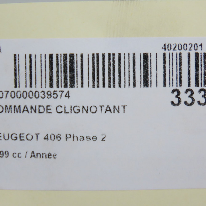 Commande clignotant occasion PEUGEOT 406 Phase 2 04-1999->04-2004 624263 5