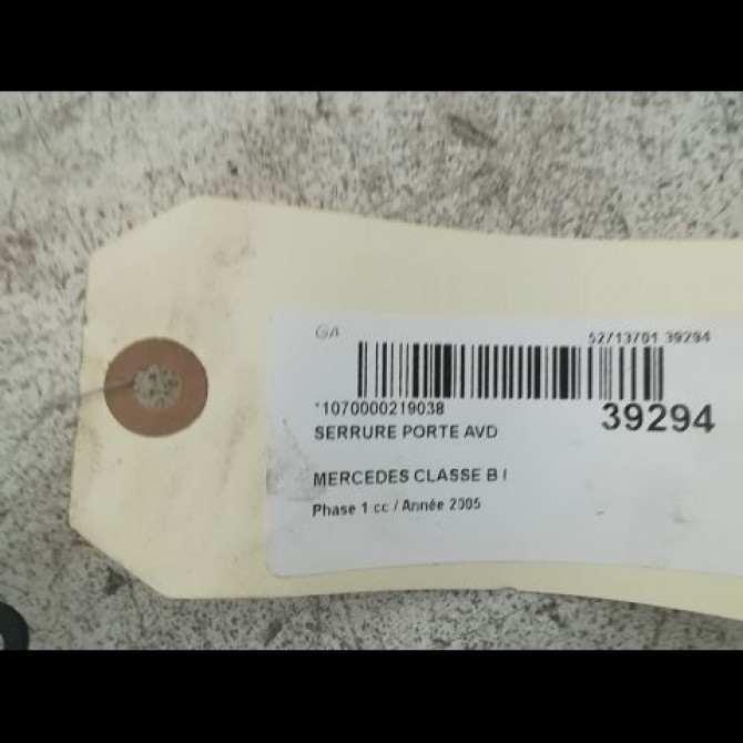 Serrure porte avd occasion MERCEDES CLASSE B I Phase 1 06-2005->04-2008 B200CDI 140ch 1697204435 3