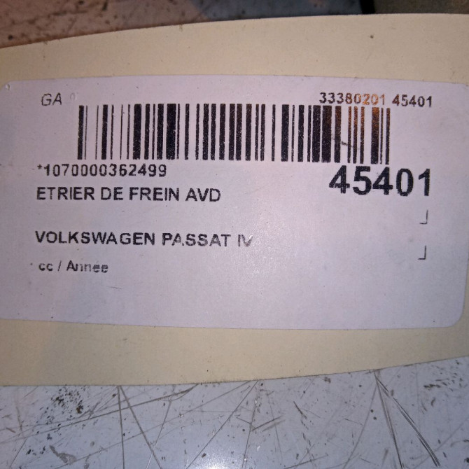 Etrier de frein avant droit occasion  1K0615124E 4