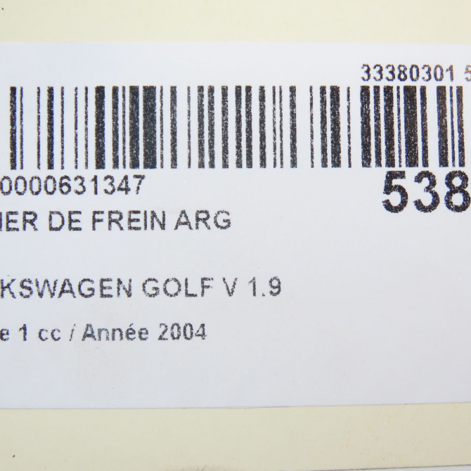 Etrier de frein arrière gauche occasion VOLKSWAGEN GOLF V Phase 1 11-2003->10-2008 1.9 TDI 105ch 1K0615423J 6
