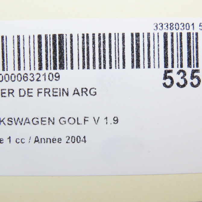 Etrier de frein arrière gauche occasion VOLKSWAGEN GOLF V Phase 1 11-2003->10-2008 1.9 TDI 105ch 1K0615423J 6