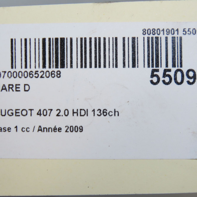 Phare droit occasion PEUGEOT 407 Phase 1 04-2004->07-2008 2.0 HDI 136ch 620690 8