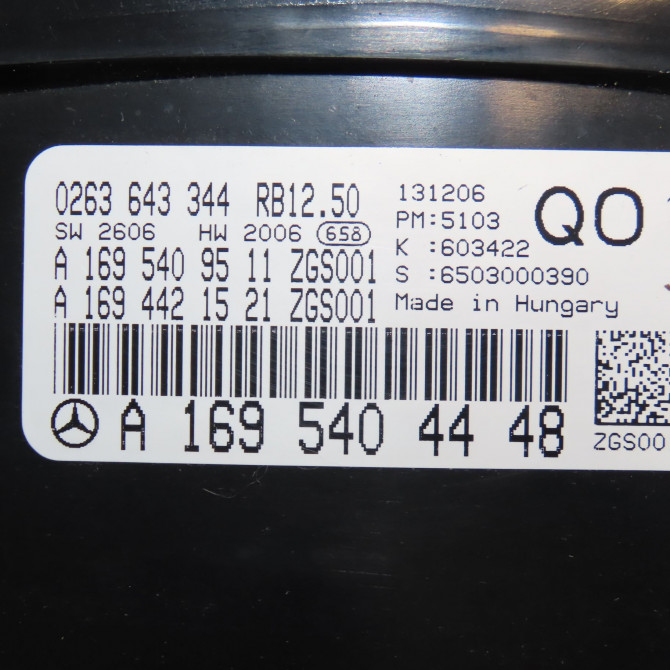 Compteur occasion MERCEDES CLASSE B I Phase 1 06-2005->04-2008 B 180 CDI 1694403911 4