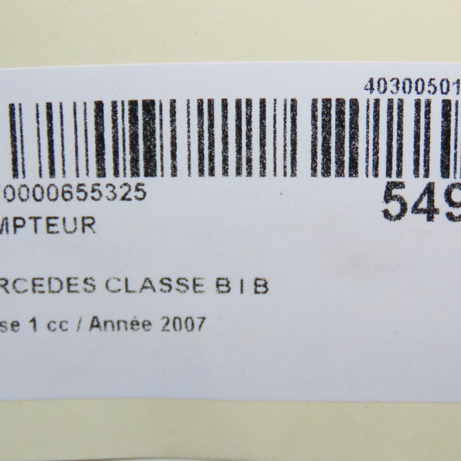 Compteur occasion MERCEDES CLASSE B I Phase 1 06-2005->04-2008 B 180 CDI 1694403911 6