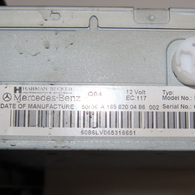 Autoradio occasion MERCEDES CLASSE B I Phase 1 06-2005->04-2008 B 180 CDI 1698209889 4