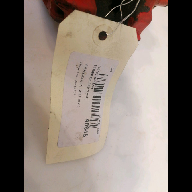 Etrier de frein avant droit occasion VOLKSWAGEN GOLF VI Phase 1 10-2008->04-2013 2.0 TDI 140ch 1K0615124E 5