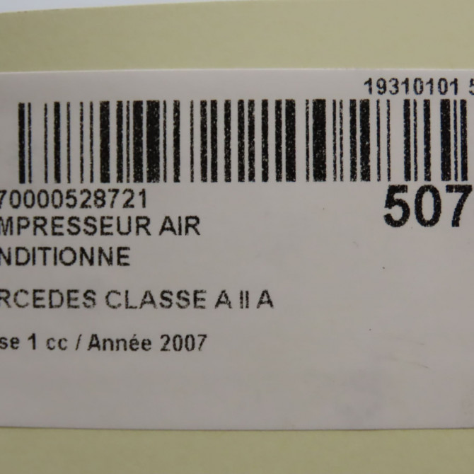 Compresseur air conditionne occasion MERCEDES CLASSE A II Phase 1 12-2004->04-2008 A 180 CDI 22304811 7