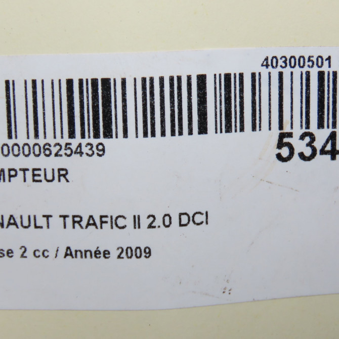 Compteur occasion RENAULT TRAFIC II Phase 2 08-2006->... 2.0 DCI 16v 115ch 8200283194 6