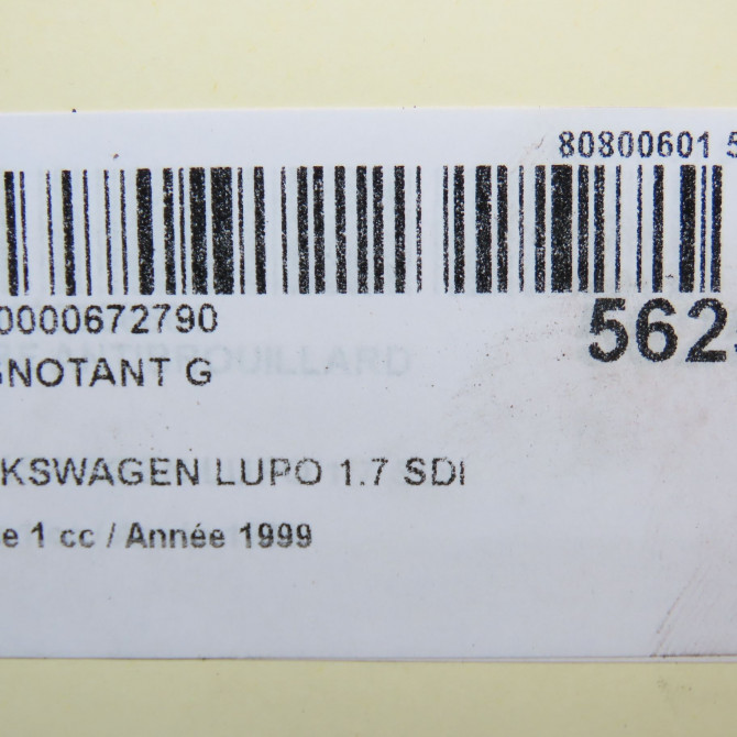 Clignotant gauche occasion VOLKSWAGEN LUPO Phase 1 10-1998->06-2005 1.7 SDI 6X0953049G 6