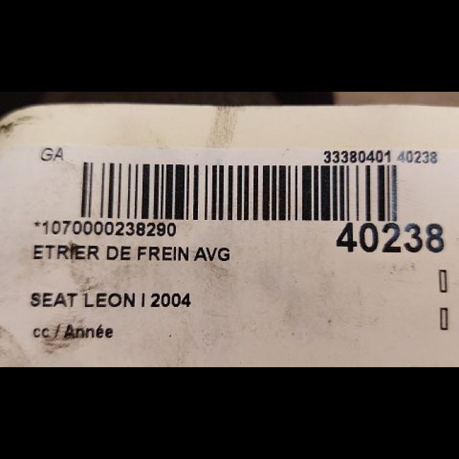 Etrier de frein avant gauche occasion SEAT LEON I 1K0615123D 3