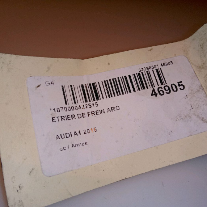 Etrier de frein arrière gauche occasion AUDI A1 6R0615423 5