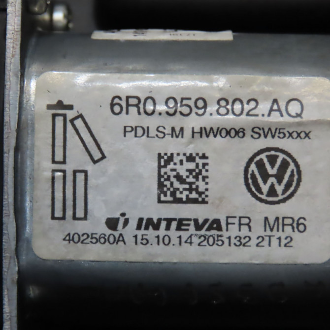 Mecanisme + moteur lève-glace avant droit occasion SEAT IBIZA IV IBIZA IV Phase 2 2012-02-01->2016-03-31 1.2 TSI 105ch 6J3837462 4