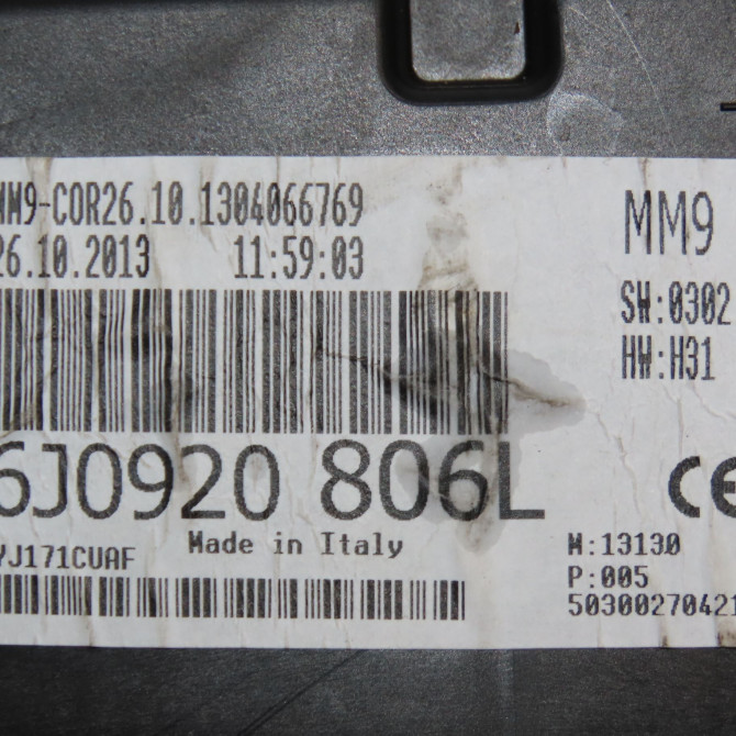 Compteur occasion SEAT IBIZA IV IBIZA IV Phase 2 2012-02-01->2016-03-31 1.6 TDI 90ch 6J0920806L 4