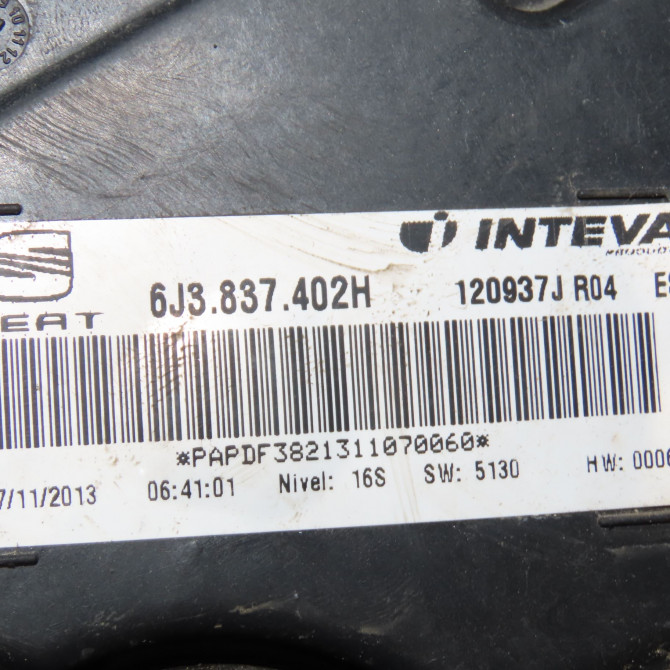 Mecanisme + moteur lève-glace avant droit occasion SEAT IBIZA IV IBIZA IV Phase 2 2012-02-01->2016-03-31 1.6 TDI 90ch 6J3837462 3