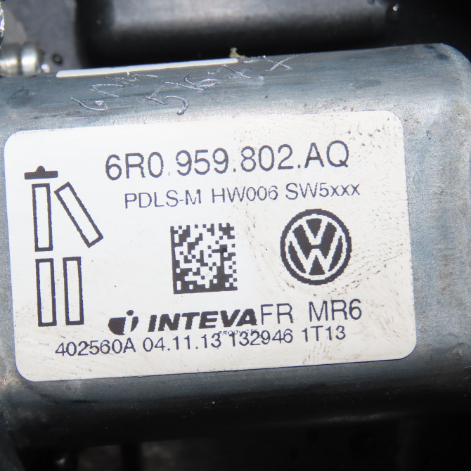 Mecanisme + moteur lève-glace avant droit occasion SEAT IBIZA IV IBIZA IV Phase 2 2012-02-01->2016-03-31 1.6 TDI 90ch 6J3837462 4