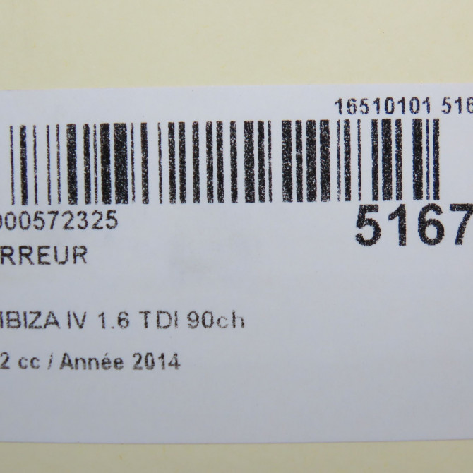 Démarreur occasion SEAT IBIZA IV IBIZA IV Phase 2 2012-02-01->2016-03-31 1.6 TDI 90ch 2Z911024K 8