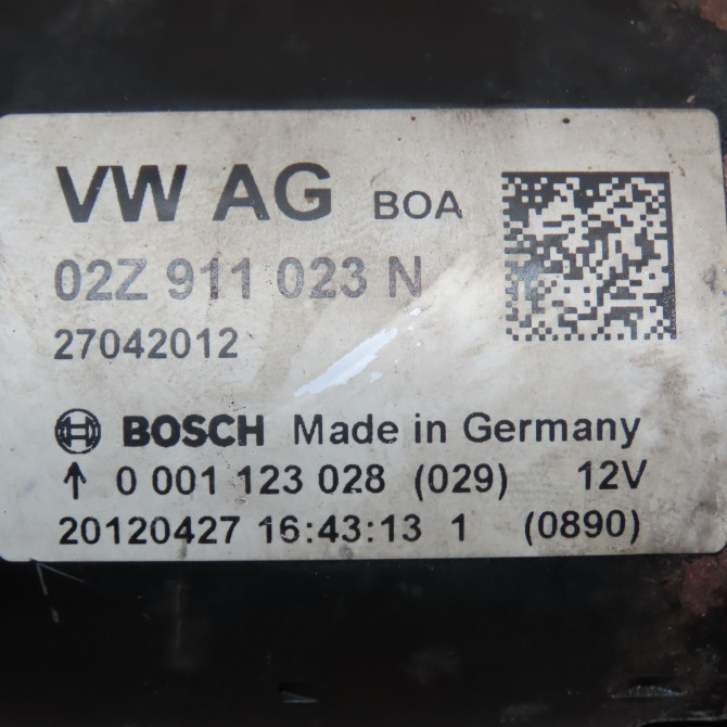 Démarreur occasion VOLKSWAGEN POLO V POLO V Phase 1 2009-09-01->2014-05-31 1.6 TDI 90 2Z911024K 5